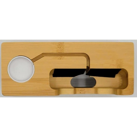 AICase Bamboo Wood USB Charging Station, Desk Stand Charger, 3 USB Ports 3.0 Hub - Picture 4 of 12